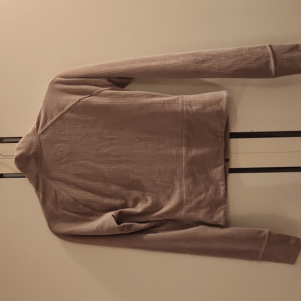 Lululemon Scuba Track Jacket Velvet Cord in color Riverstone size 2 - Picture 8 of 17